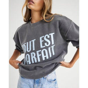 Grey Studded Tout Est Parfait Sweatshirt
