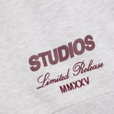 Grey Studio Graphic Oversized Sweatshirt