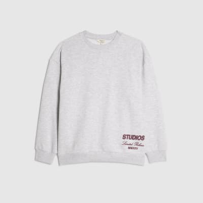 Grey Studio Graphic Oversized Sweatshirt
