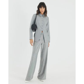 Grey Tailored Longline Shirt