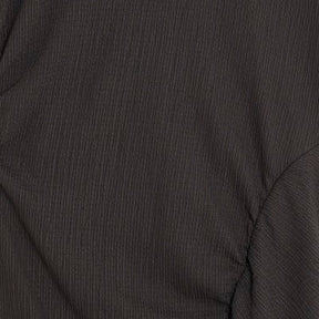 Grey Textured Drape Midi Dress