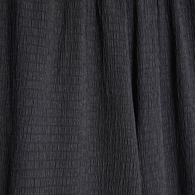 Grey Textured Wide Leg Trousers