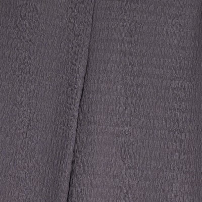 Grey Textured Wide Leg Trousers