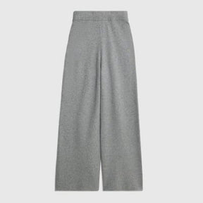 Grey Wide leg knitted trousers