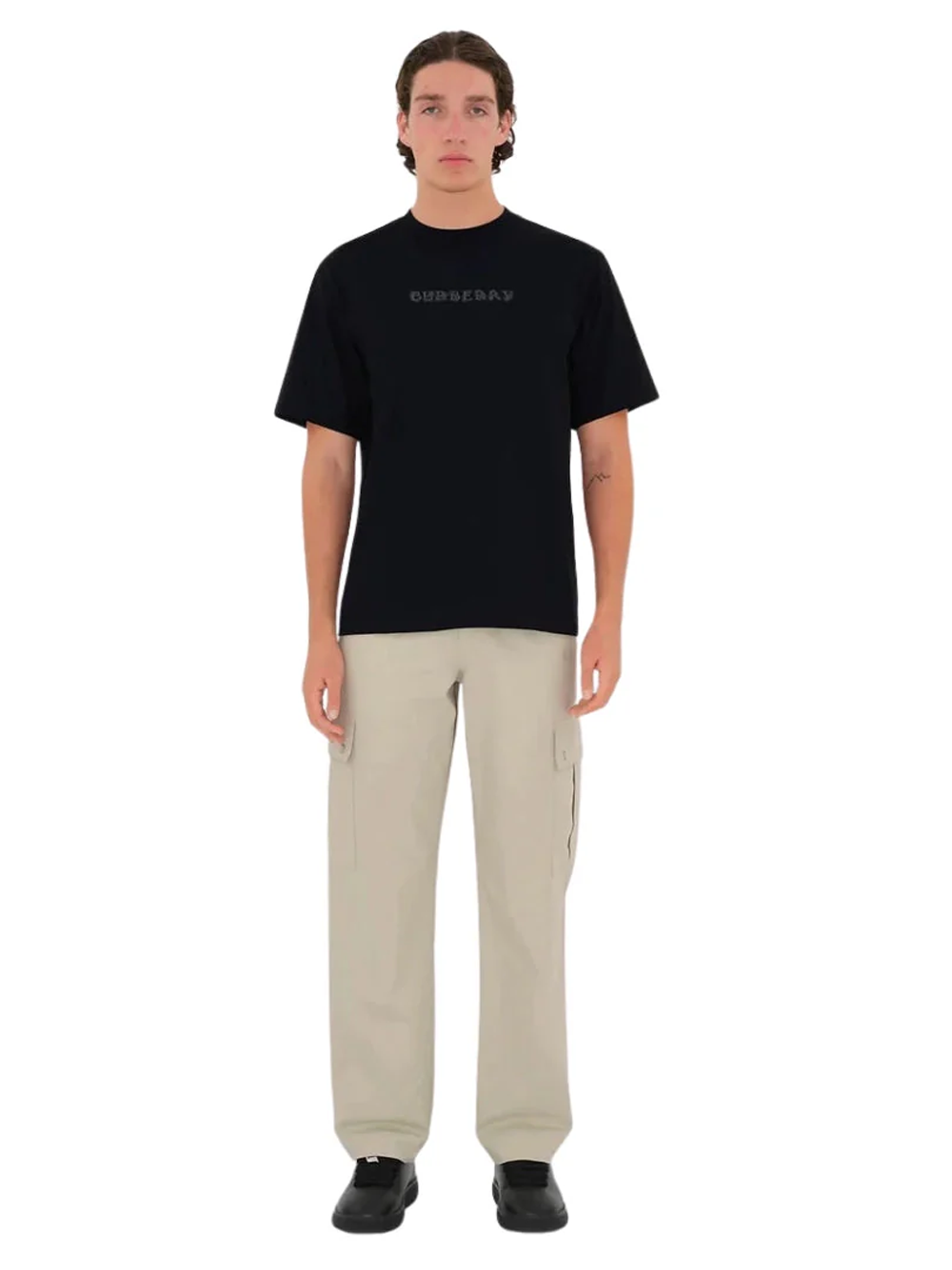 Burberry Paisley Logo Coal Black T-Shirt