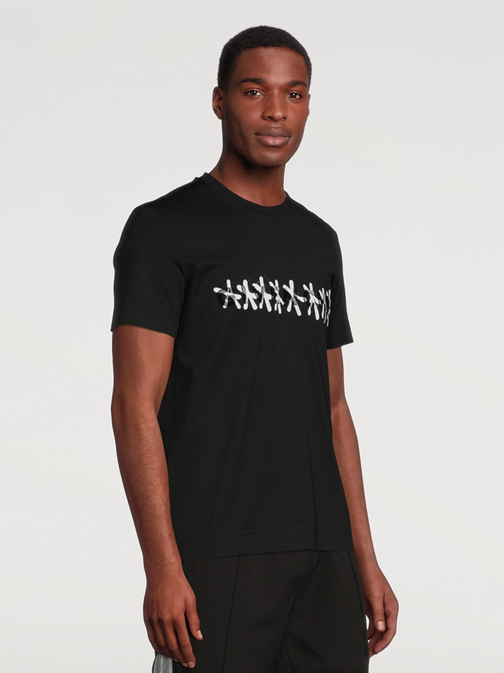 Givenchy Tag Effect Slim Fit T-Shirt in Black