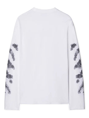 Off-White Diags Bit Book Sweatshirt in White