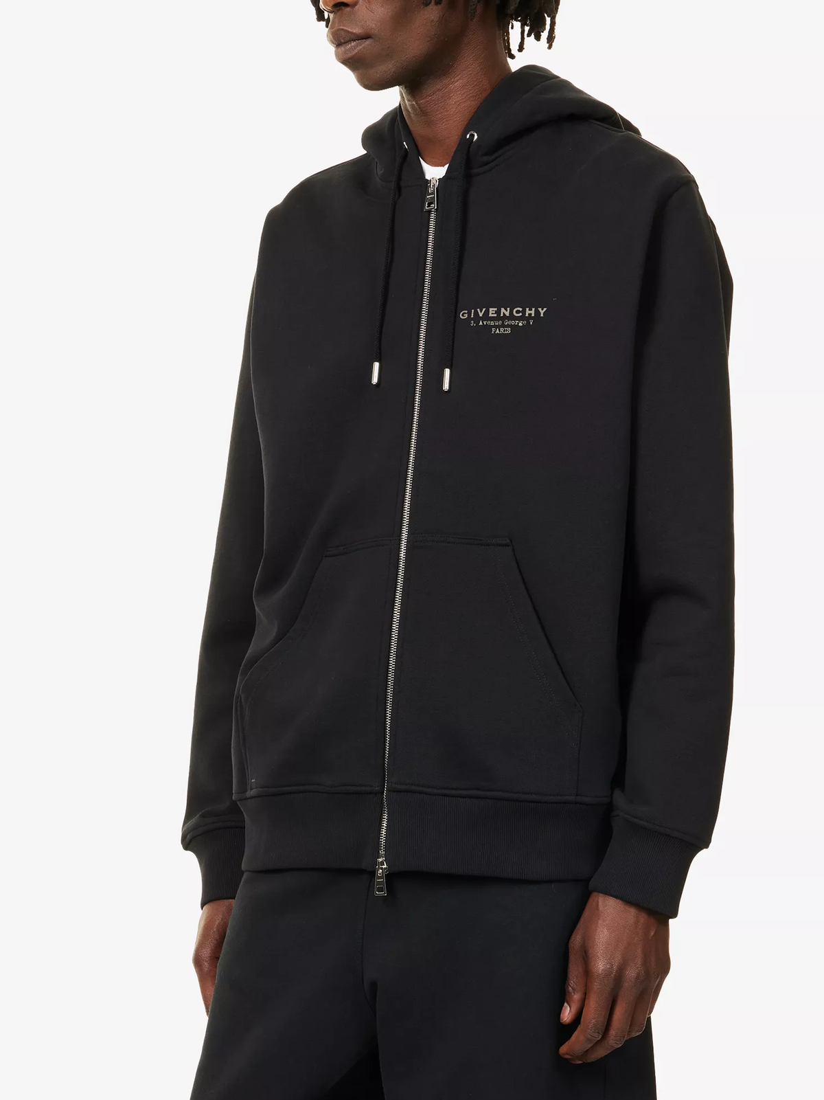 Givenchy Zip-Up Hoodie in Black