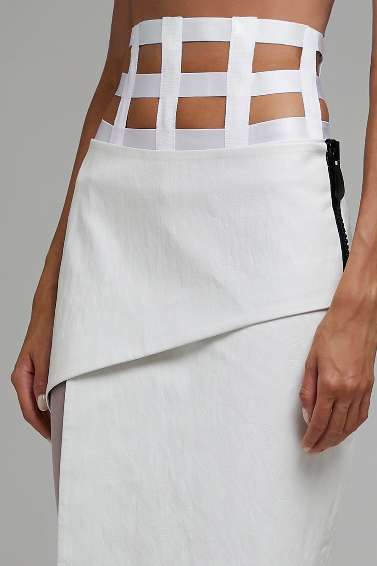 SQUARE GRID CORSET BELT