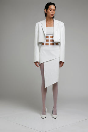SQUARE GRID CORSET BELT