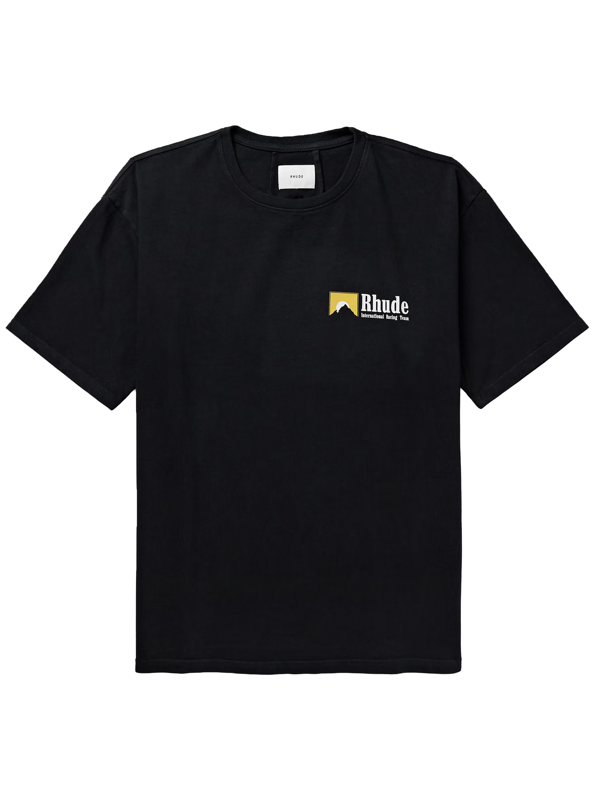 Rhude International Racing Logo T-Shirt in Black