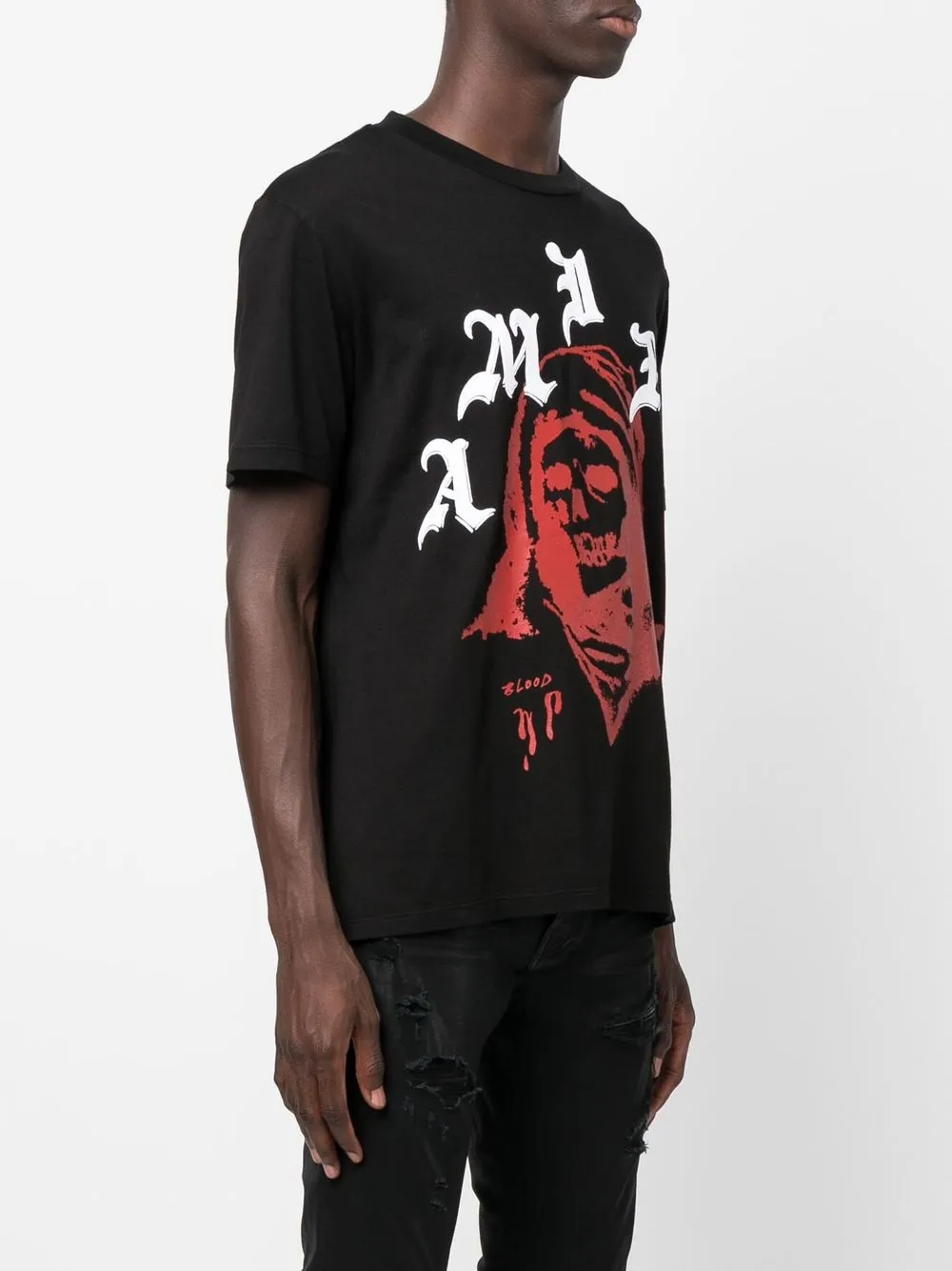 Amiri Wes Lang Solar Kings T-Shirts in Black