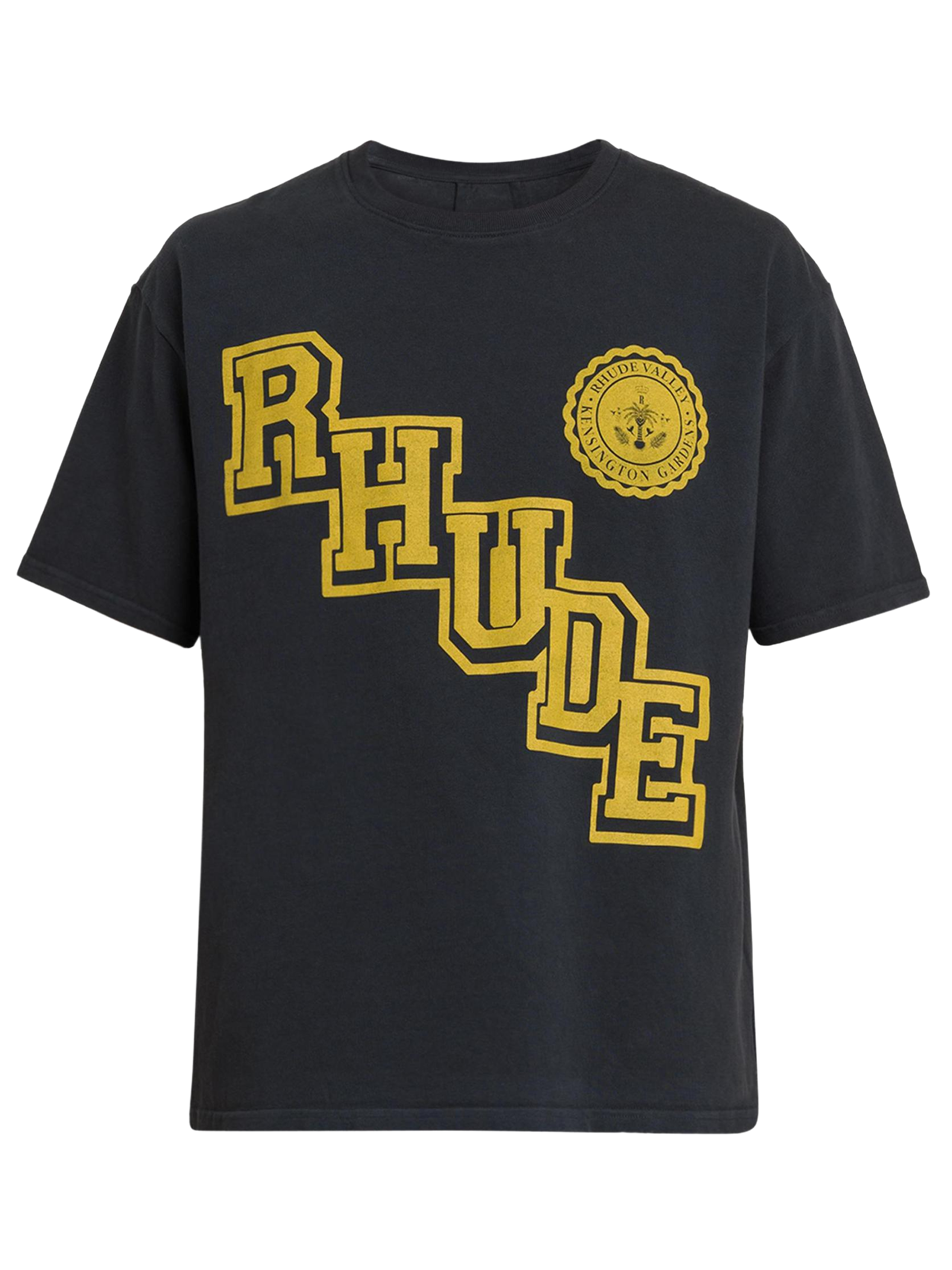 Rhude Collegiate Crest T-Shirt in Black