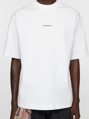 Acne Studios Stamp Logo T-Shirt in White