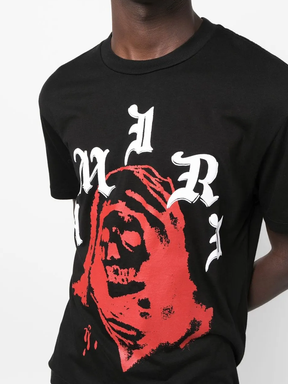 Amiri Wes Lang Solar Kings T-Shirts in Black