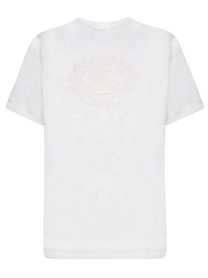 Burberry EKD Embroidered Logo White T-Shirt