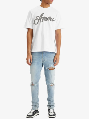 Amiri Script Logo T-Shirt in White