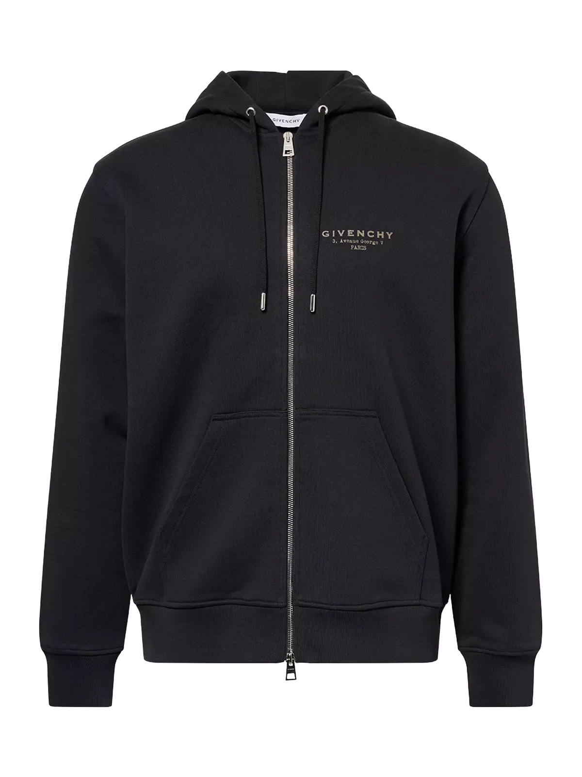 Givenchy Zip-Up Hoodie in Black