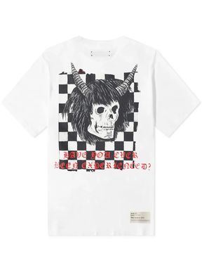 Amiri Wes Lang Checkered T-Shirt in White
