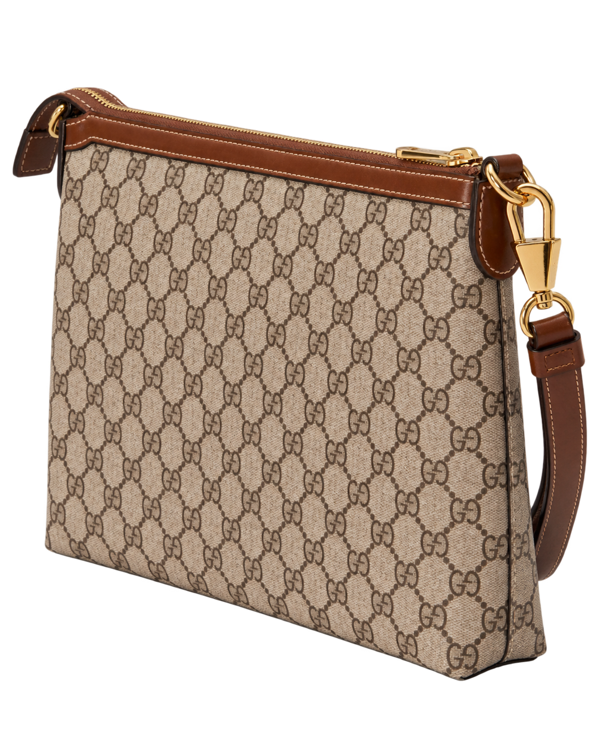 Gucci Beige Gg Canvas Wristlet