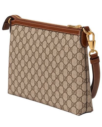 Gucci Beige Gg Canvas Wristlet