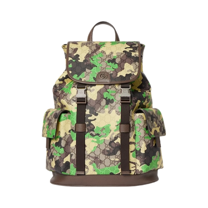 Gucci GG Large Backpack Green Yellow