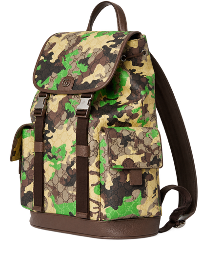 Gucci GG Large Backpack Green Yellow