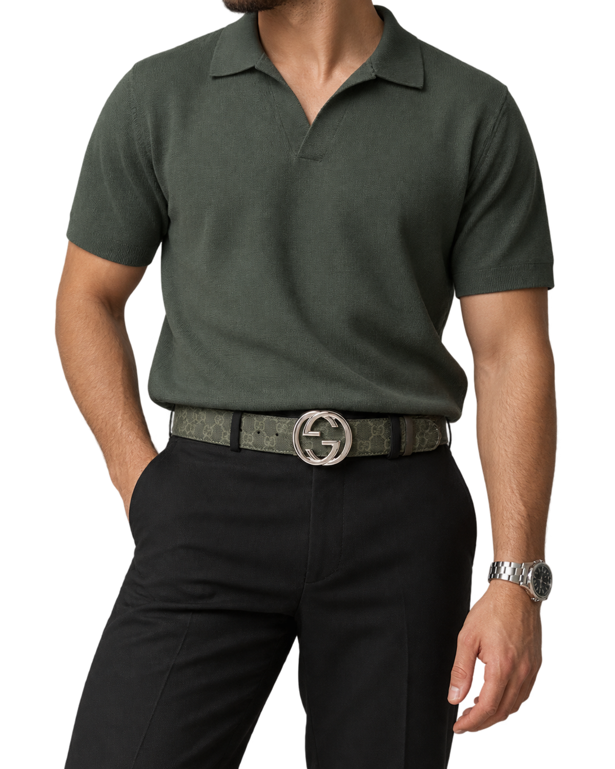 Gucci  gg reversible leather belt