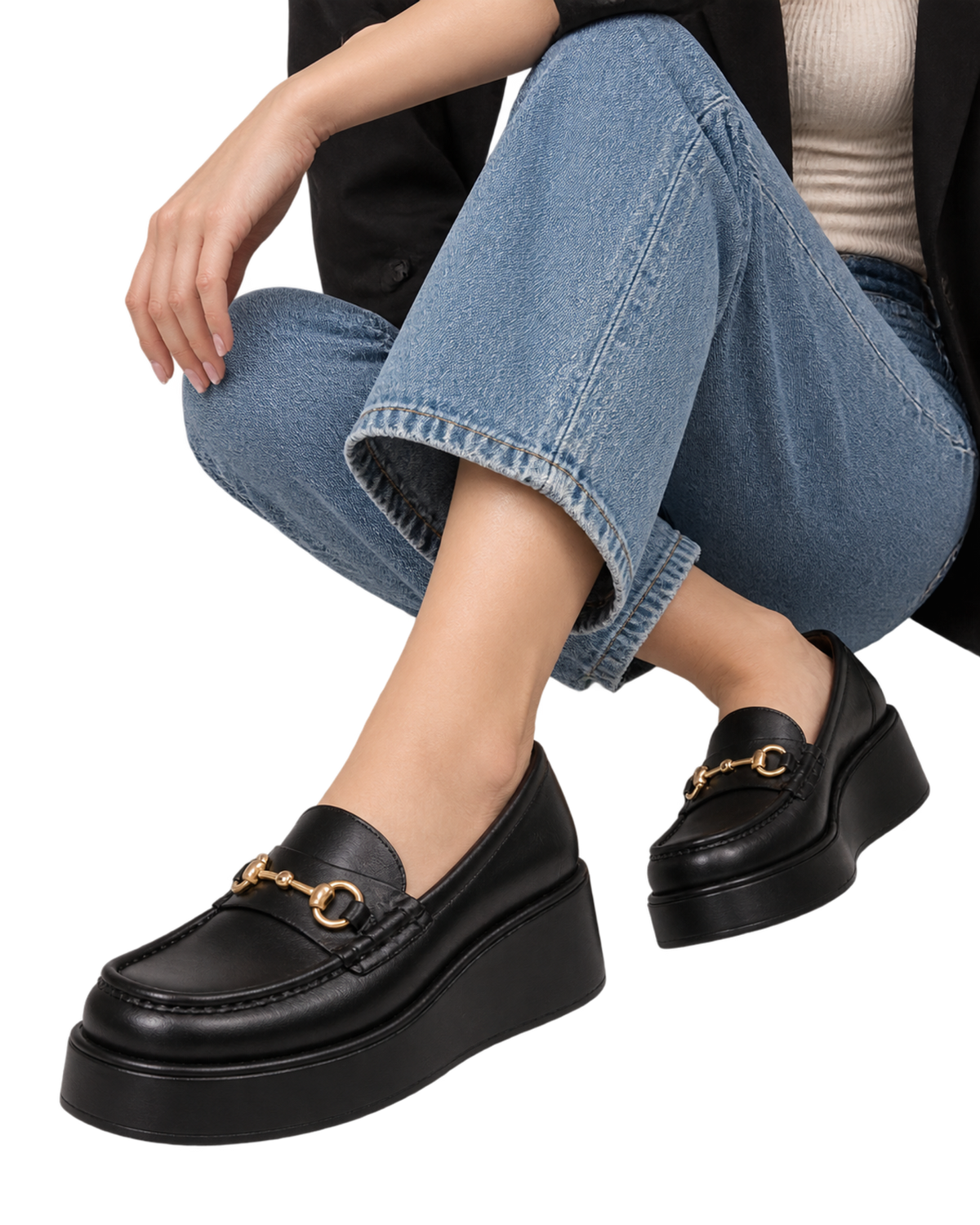 Gucci Horsebit Wedge Loafers