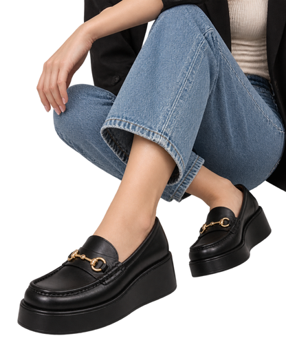 Gucci Horsebit Wedge Loafers