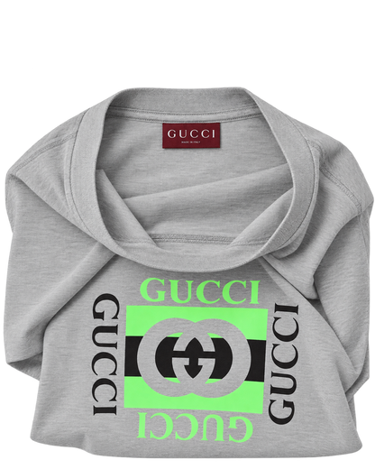 Gucci Logo-Print Cotton Jersey T-Shirt