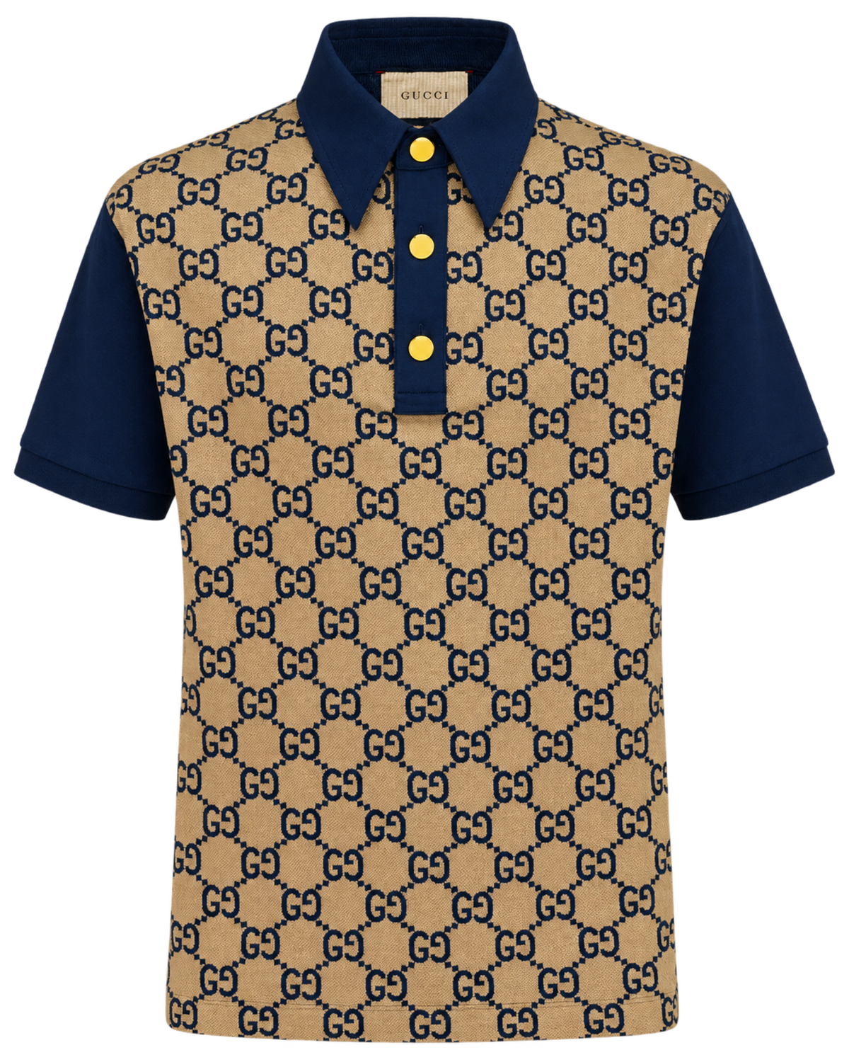 GUCCI - Maxi Gg Silk & Cotton Polo Shirt