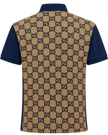 GUCCI - Maxi Gg Silk & Cotton Polo Shirt