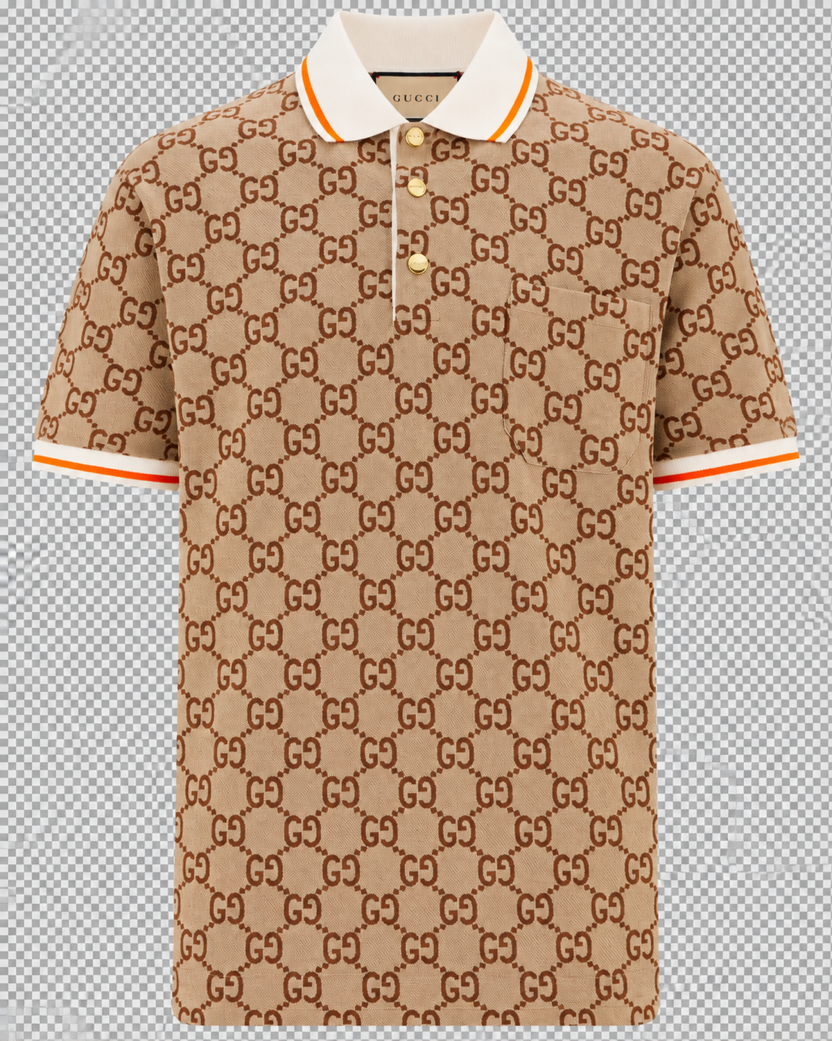 Gucci Polo Shirt Beige Mens