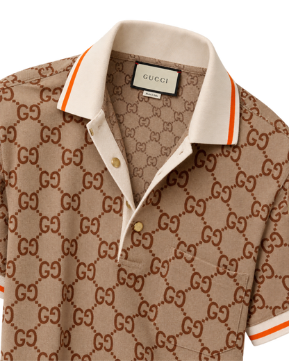 Gucci Polo Shirt Beige Mens