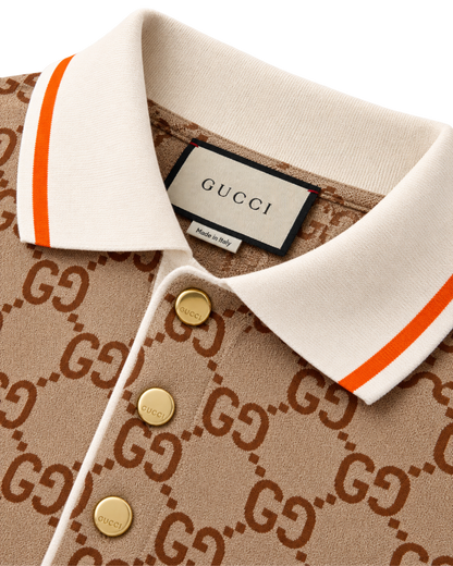 Gucci Polo Shirt Beige Mens