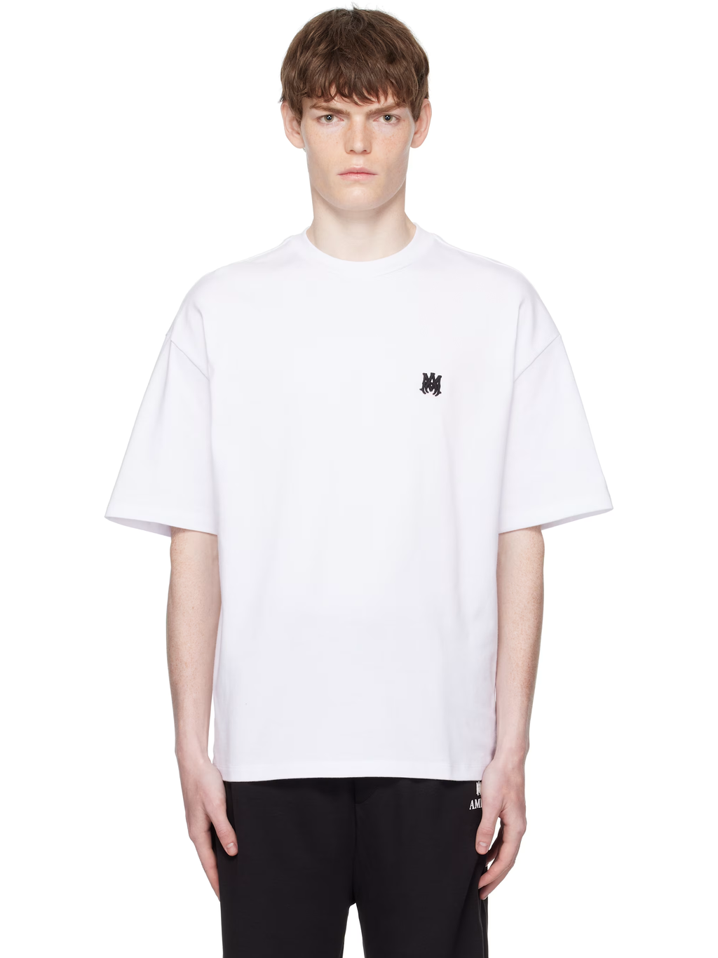 Amiri MA Logo Skater Oversized T-Shirt in White