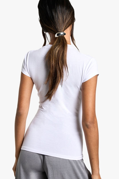 Basic Cotton Cropped Baby T-shirt