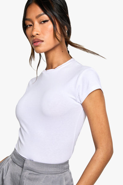 Basic Cotton Cropped Baby T-shirt