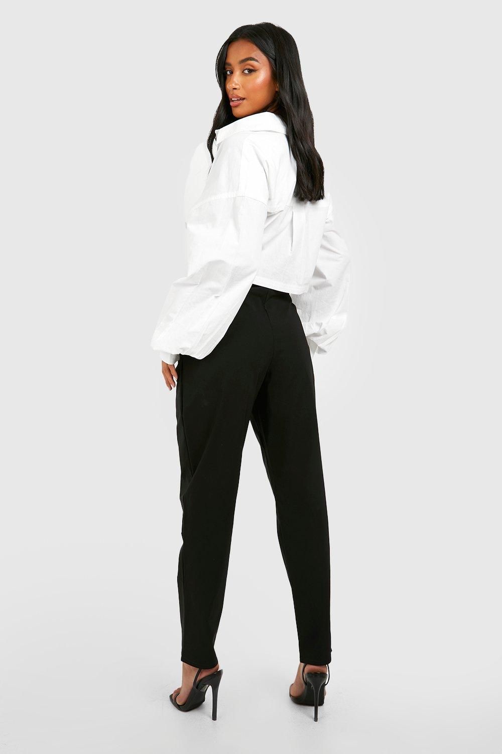 Petite Super Stretch Tapered Tailored Trouser