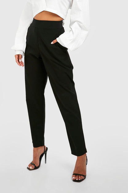 Petite Super Stretch Tapered Tailored Trouser