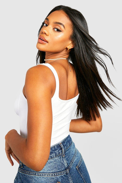 Strappy Square Neck Bodysuit