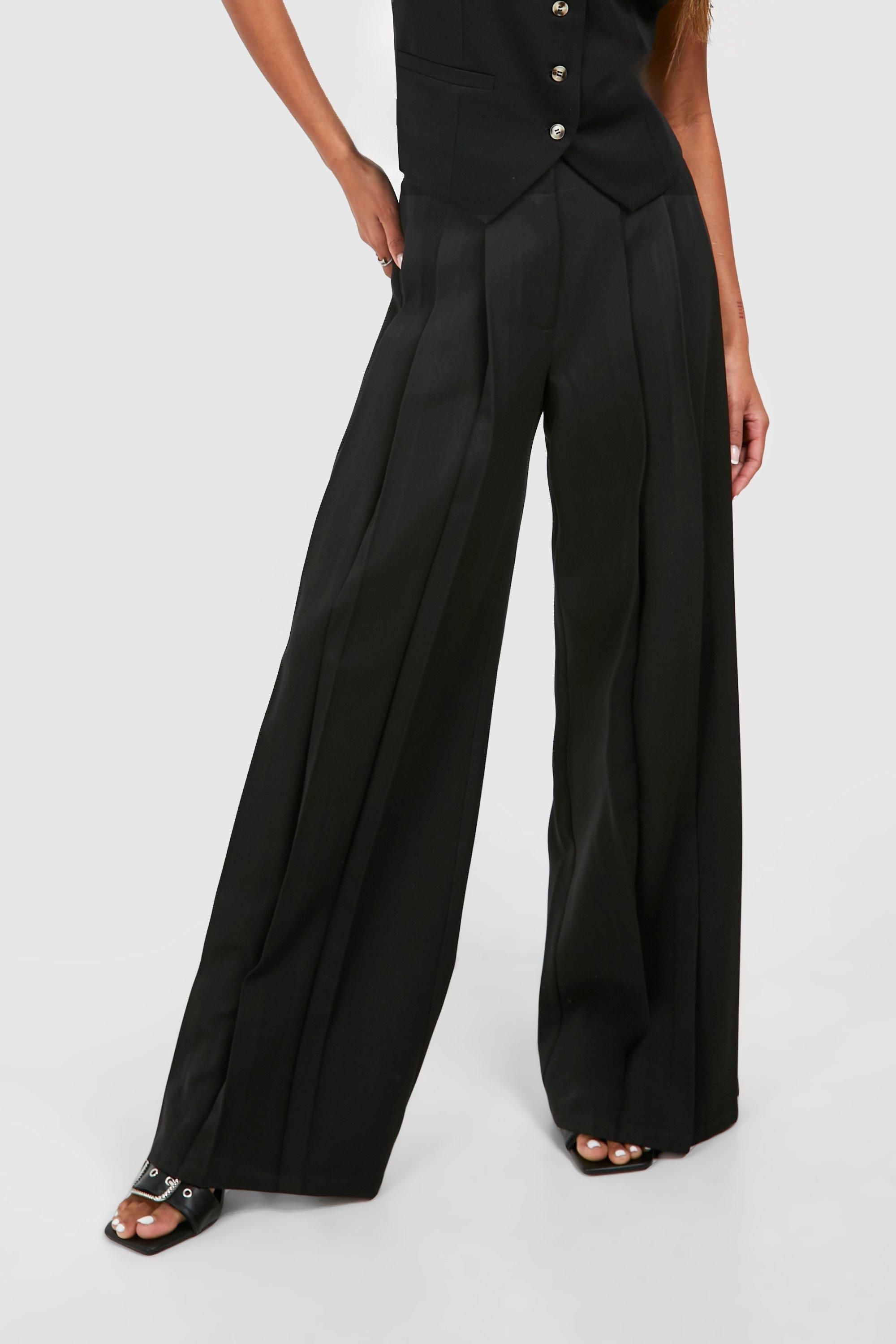 Extreme Pleat Wide Leg Trousers