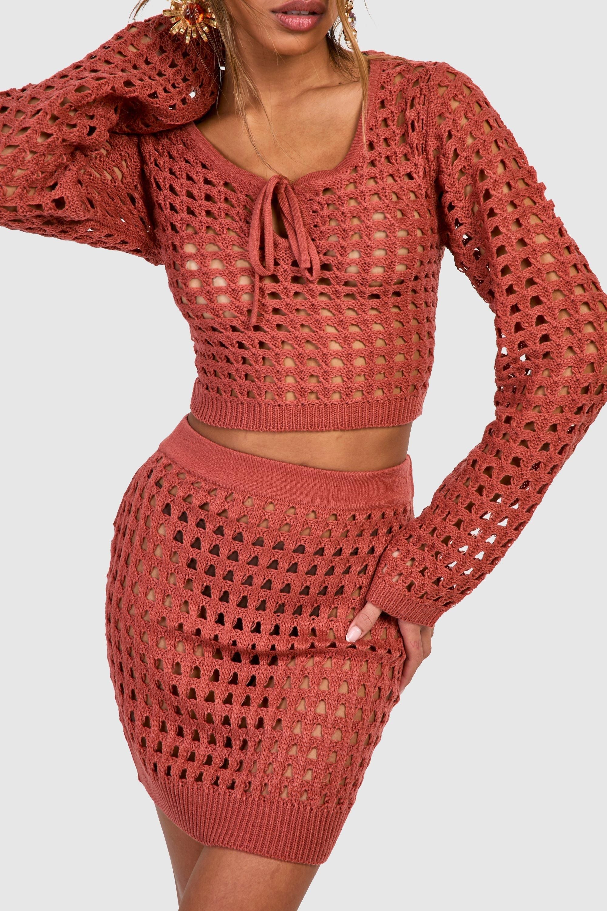 Crochet Mini Skirt