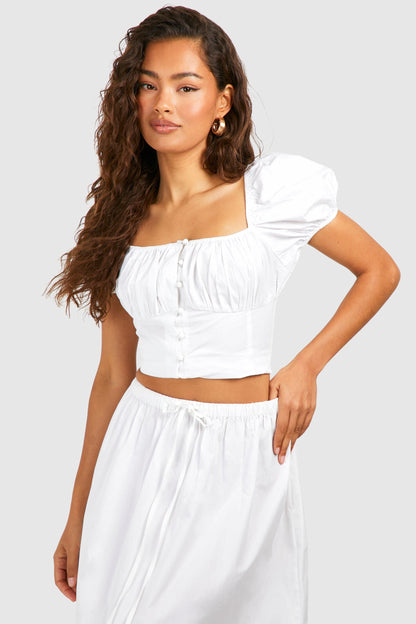 Poplin Full Maxi Skirt