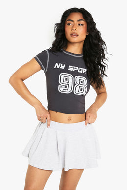 Loopback Pleated Tennis Skirt