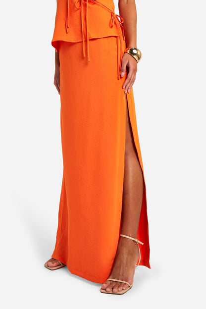 Side Split Maxi Skirt