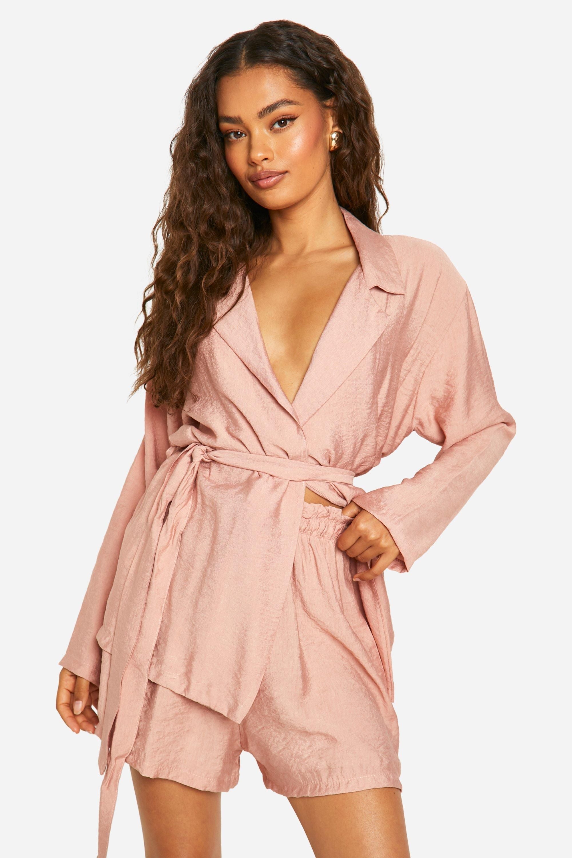 Linen Look Relaxed Fit Shorts