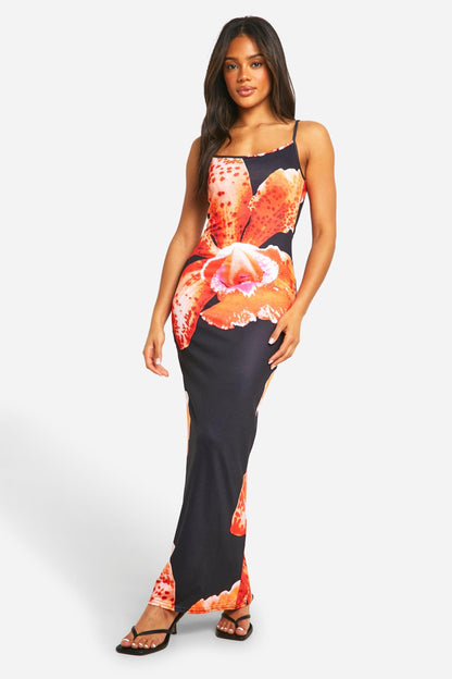 Floral Strappy Maxi Dress