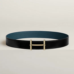 H d'Ancre belt buckle & Reversible leather strap 38 mm